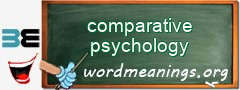 WordMeaning blackboard for comparative psychology